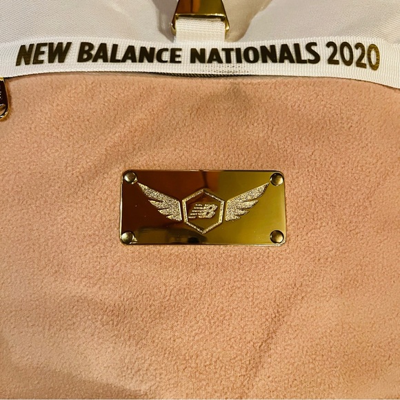 New Balance 2020 Nationals Indoor Athlete Backpack Rare Pink White Gold - Picture 8 of 10